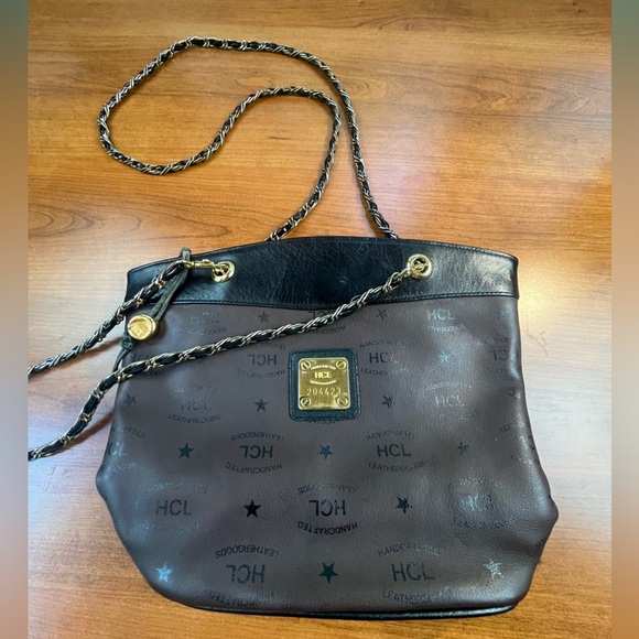 HCL Handcrafted Leather Goods Black Leather Bag Made in W. Germany Numbered Bag - Picture 10 of 16